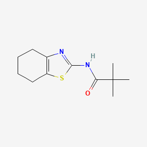 2,2-dimethyl-N-(4,5,6,7-tetrahydro-1,3-benzothiazol-2-yl)propanamide