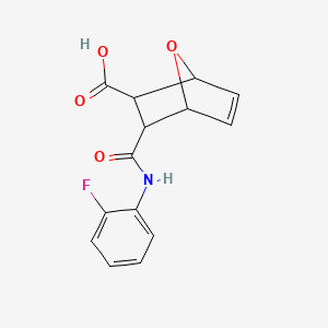 3-[(2-Fluorophenyl)carbamoyl]-7-oxabicyclo[2.2.1]hept-5-ene-2-carboxylic acid