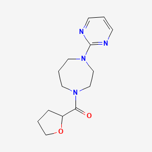 1-(2-pyrimidinyl)-4-(tetrahydro-2-furanylcarbonyl)-1,4-diazepane trifluoroacetate