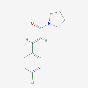 molecular formula C13H14ClNO B403058 1-[3-(4-Chlorophenyl)acryloyl]pyrrolidine 