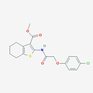 Methyl 2-{[(4-chlorophenoxy)acetyl]amino}-4,5,6,7-tetrahydro-1-benzothiophene-3-carboxylate