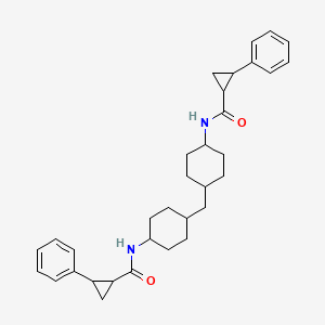 N,N'-(methanediyldicyclohexane-4,1-diyl)bis(2-phenylcyclopropanecarboxamide)