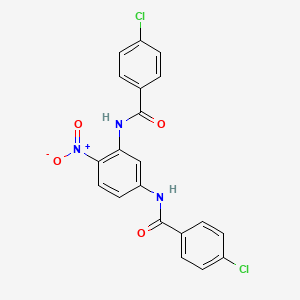 4-CHLORO-N-[5-(4-CHLOROBENZAMIDO)-2-NITROPHENYL]BENZAMIDE