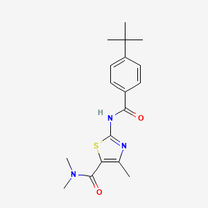 2-(4-TERT-BUTYLBENZAMIDO)-N,N,4-TRIMETHYL-1,3-THIAZOLE-5-CARBOXAMIDE