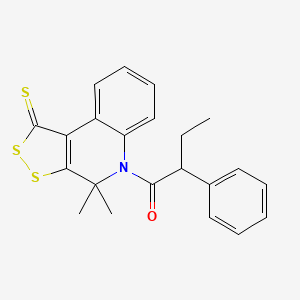 4,4-dimethyl-5-(2-phenylbutanoyl)-4,5-dihydro-1H-[1,2]dithiolo[3,4-c]quinoline-1-thione