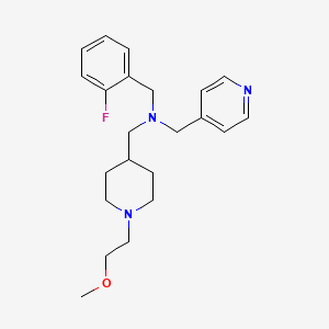 N-[(2-fluorophenyl)methyl]-1-[1-(2-methoxyethyl)piperidin-4-yl]-N-(pyridin-4-ylmethyl)methanamine