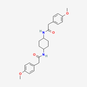 2-(4-METHOXYPHENYL)-N-{4-[2-(4-METHOXYPHENYL)ACETAMIDO]CYCLOHEXYL}ACETAMIDE