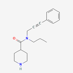 N-(3-phenyl-2-propyn-1-yl)-N-propyl-4-piperidinecarboxamide hydrochloride