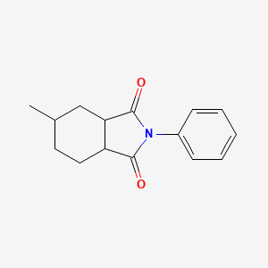 molecular formula C15H17NO2 B4030781 5-methyl-2-phenylhexahydro-1H-isoindole-1,3(2H)-dione 