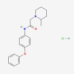 2-(2-methyl-1-piperidinyl)-N-(4-phenoxyphenyl)acetamide hydrochloride