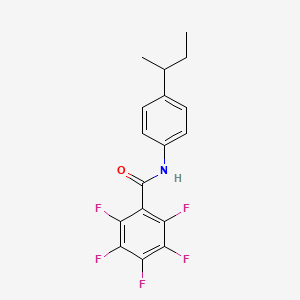 N-[4-(butan-2-yl)phenyl]-2,3,4,5,6-pentafluorobenzamide