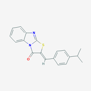 molecular formula C19H16N2OS B403082 (2Z)-2-[(4-propan-2-ylphenyl)methylidene]-[1,3]thiazolo[3,2-a]benzimidazol-1-one CAS No. 301157-37-9