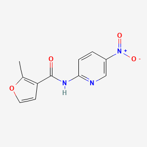 molecular formula C11H9N3O4 B4030845 2-methyl-N-(5-nitropyridin-2-yl)furan-3-carboxamide 