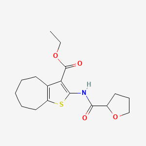 ethyl 2-[(tetrahydro-2-furanylcarbonyl)amino]-5,6,7,8-tetrahydro-4H-cyclohepta[b]thiophene-3-carboxylate