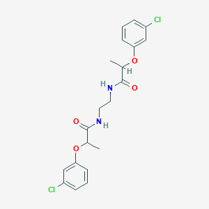 N,N'-ethane-1,2-diylbis[2-(3-chlorophenoxy)propanamide]