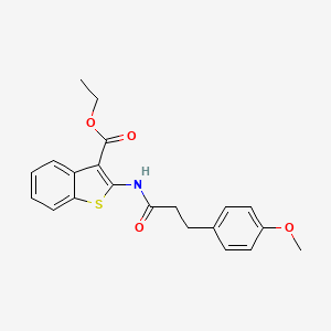 ethyl 2-{[3-(4-methoxyphenyl)propanoyl]amino}-1-benzothiophene-3-carboxylate