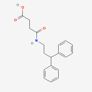 4-[(3,3-diphenylpropyl)amino]-4-oxobutanoic acid