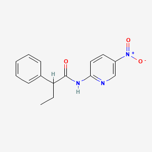 molecular formula C15H15N3O3 B4030887 N-(5-nitropyridin-2-yl)-2-phenylbutanamide 