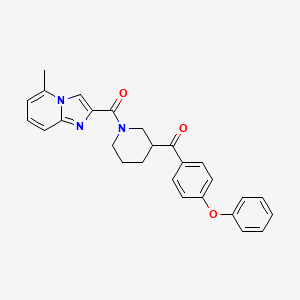 {1-[(5-methylimidazo[1,2-a]pyridin-2-yl)carbonyl]-3-piperidinyl}(4-phenoxyphenyl)methanone