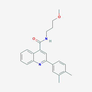 2-(3,4-dimethylphenyl)-N-(3-methoxypropyl)quinoline-4-carboxamide