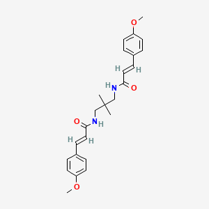 3-(4-methoxyphenyl)-N-(3-{[3-(4-methoxyphenyl)acryloyl]amino}-2,2-dimethylpropyl)acrylamide