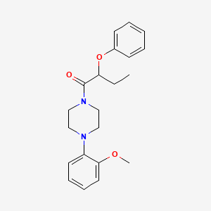 molecular formula C21H26N2O3 B4030977 1-[4-(2-Methoxyphenyl)piperazin-1-yl]-2-phenoxybutan-1-one 