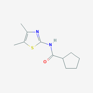 N-(4,5-dimethyl-1,3-thiazol-2-yl)cyclopentanecarboxamide