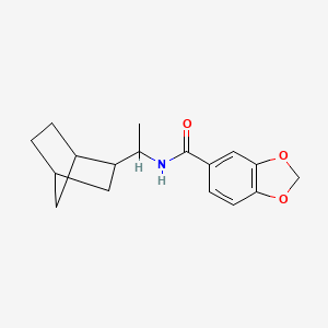 N-(1-{BICYCLO[2.2.1]HEPTAN-2-YL}ETHYL)-2H-13-BENZODIOXOLE-5-CARBOXAMIDE