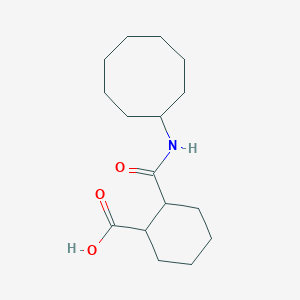 molecular formula C16H27NO3 B4031008 2-[(CYCLOOCTYLAMINO)CARBONYL]-1-CYCLOHEXANECARBOXYLIC ACID 