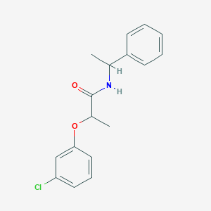 2-(3-chlorophenoxy)-N-(1-phenylethyl)propanamide