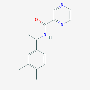 N-[1-(3,4-dimethylphenyl)ethyl]pyrazine-2-carboxamide