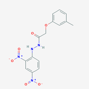 molecular formula C15H14N4O6 B403108 N'-(2,4-dinitrophenyl)-2-(3-methylphenoxy)acetohydrazide 