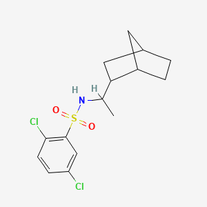 molecular formula C15H19Cl2NO2S B4031080 N-[1-(bicyclo[2.2.1]hept-2-yl)ethyl]-2,5-dichlorobenzenesulfonamide 