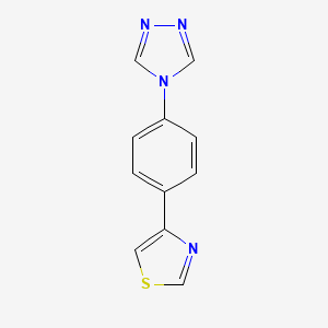 4-[4-(1,3-thiazol-4-yl)phenyl]-4H-1,2,4-triazole