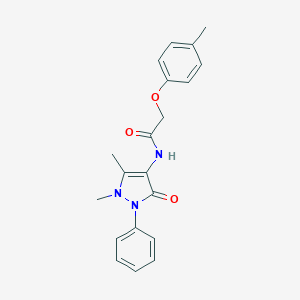 molecular formula C20H21N3O3 B403110 N-(1,5-dimethyl-3-oxo-2-phenyl-2,3-dihydro-1H-pyrazol-4-yl)-2-(4-methylphenoxy)acetamide CAS No. 65537-13-5