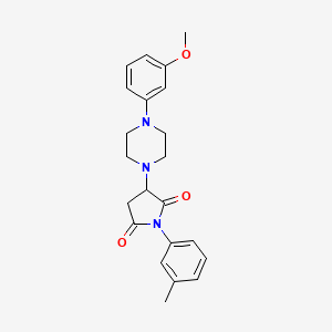 3-[4-(3-Methoxyphenyl)piperazin-1-yl]-1-(3-methylphenyl)pyrrolidine-2,5-dione