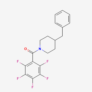 (4-BENZYLPIPERIDINO)(2,3,4,5,6-PENTAFLUOROPHENYL)METHANONE