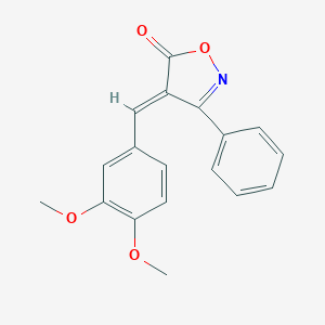 molecular formula C18H15NO4 B403112 4-(3,4-Dimethoxy-benzylidene)-3-phenyl-4H-isoxazol-5-one 