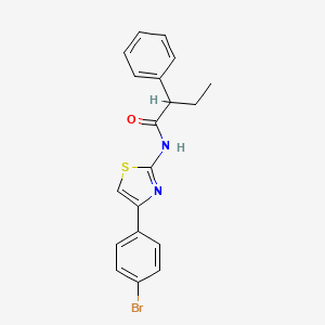 N-[4-(4-bromophenyl)-1,3-thiazol-2-yl]-2-phenylbutanamide