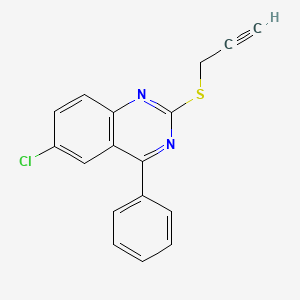 6-Chloro-4-phenyl-2-(prop-2-yn-1-ylsulfanyl)quinazoline