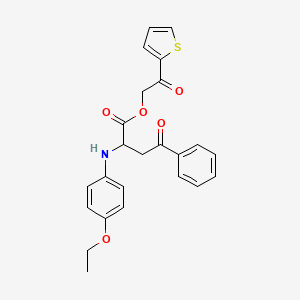 2-Oxo-2-(thiophen-2-yl)ethyl 2-[(4-ethoxyphenyl)amino]-4-oxo-4-phenylbutanoate