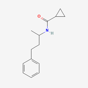 molecular formula C14H19NO B4031166 N-(4-phenylbutan-2-yl)cyclopropanecarboxamide 