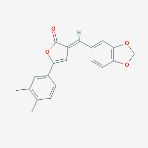 molecular formula C20H16O4 B403117 3-(1,3-benzodioxol-5-ylmethylene)-5-(3,4-dimethylphenyl)-2(3H)-furanone 
