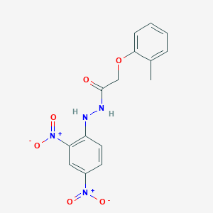 molecular formula C15H14N4O6 B403120 N'-(2,4-dinitrophenyl)-2-(2-methylphenoxy)acetohydrazide 