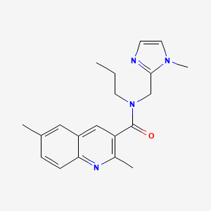 2,6-dimethyl-N-[(1-methyl-1H-imidazol-2-yl)methyl]-N-propylquinoline-3-carboxamide