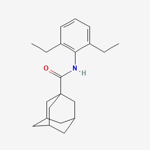 molecular formula C21H29NO B4031274 N-(2,6-diethylphenyl)-1-adamantanecarboxamide 