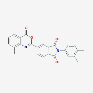molecular formula C25H18N2O4 B403128 2-(3,4-dimethylphenyl)-5-(8-methyl-4-oxo-4H-3,1-benzoxazin-2-yl)-1H-isoindole-1,3(2H)-dione CAS No. 5761-66-0