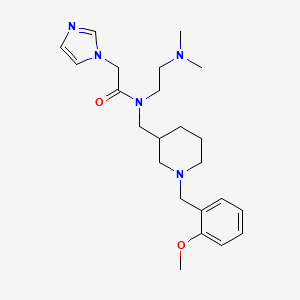 N-[2-(dimethylamino)ethyl]-2-(1H-imidazol-1-yl)-N-{[1-(2-methoxybenzyl)-3-piperidinyl]methyl}acetamide