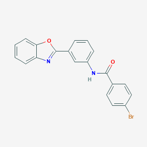 molecular formula C20H13BrN2O2 B403129 N-[3-(1,3-benzoxazol-2-yl)phenyl]-4-bromobenzamide 