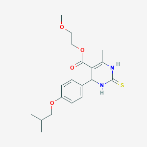 2-Methoxyethyl 4-methyl-6-[4-(2-methylpropoxy)phenyl]-2-sulfanyl-1,6-dihydropyrimidine-5-carboxylate